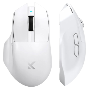 Black and white wireless gaming mouse