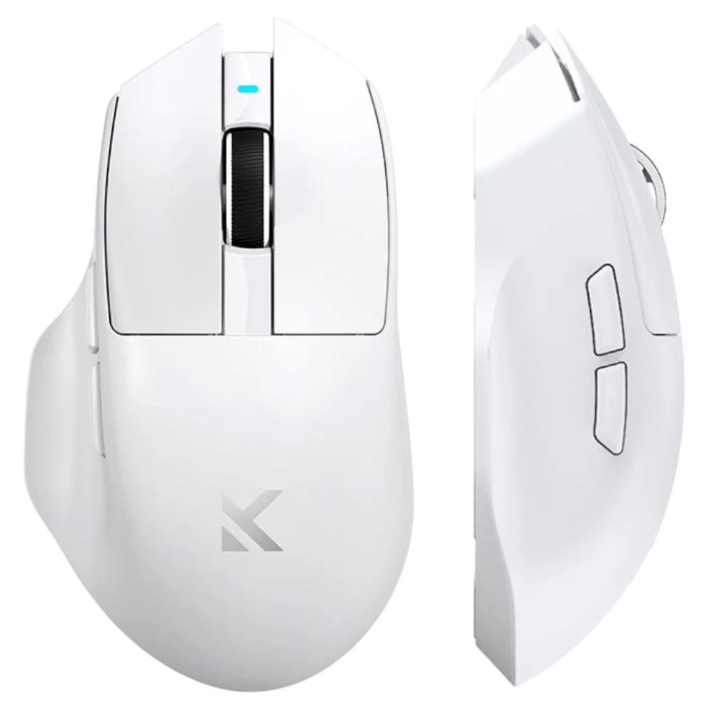 Black and white wireless gaming mouse