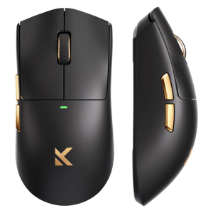 Black and white wireless gaming mouse