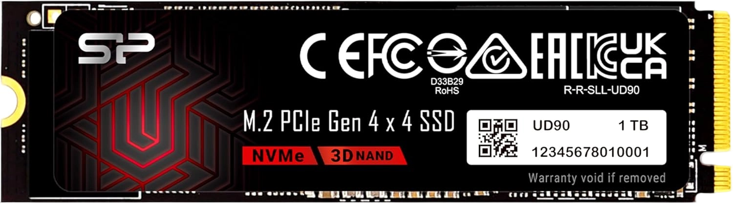 Silicon Power 1TB UD90 NVMe 4.0 Gen4 PCIe M.2 SSD - | Prix Algérie